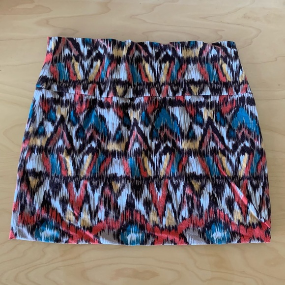 Multicolored Mini Skirt - Picture 1 of 2